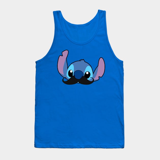 Stitch Mustache Tank Top by LuisP96